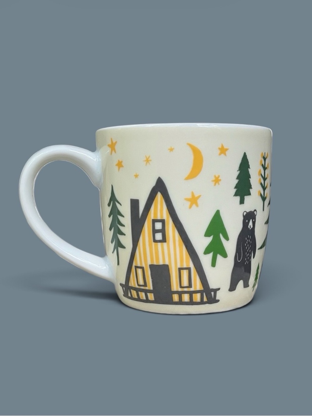 NWOT Now Designs “Forest Chalet w/Bear” Mug - 12 oz